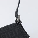 FENDI Zucchino Canvas Mamma Baguette Shoulder Bag Black 8BR180 Auth ep15673V-14
