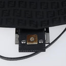 FENDI Zucchino Canvas Mamma Baguette Shoulder Bag Black 8BR180 Auth ep15673V-17