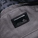 FENDI Zucchino Canvas Mamma Baguette Shoulder Bag Black 8BR180 Auth ep15673V-18
