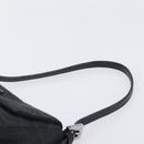 FENDI Zucchino Canvas Mamma Baguette Shoulder Bag Black 8BR180 Auth ep15673V-8