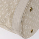 LOUIS VUITTON Monogram Mini Lin Bucket PM Bag White Dunne M95316 Auth ep15674V-12