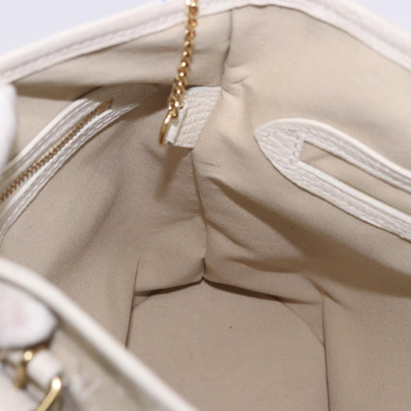 LOUIS VUITTON Monogram Mini Lin Bucket PM Bag White Dunne M95316 Auth ep15674V