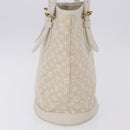 LOUIS VUITTON Monogram Mini Lin Bucket PM Bag White Dunne M95316 Auth ep15674V-5