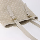 LOUIS VUITTON Monogram Mini Lin Bucket PM Bag White Dunne M95316 Auth ep15674V-6
