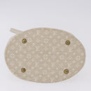 LOUIS VUITTON Monogram Mini Lin Bucket PM Bag White Dunne M95316 Auth ep15674V-9