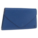 LOUIS VUITTON Epi Art Deco Clutch Bag Blue M52635 LV Auth ep15676-1