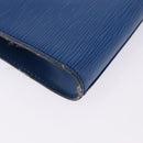 LOUIS VUITTON Epi Art Deco Clutch Bag Blue M52635 LV Auth ep15676-15
