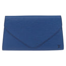 LOUIS VUITTON Epi Art Deco Clutch Bag Blue M52635 LV Auth ep15676-13