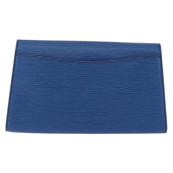 LOUIS VUITTON Epi Art Deco Clutch Bag Blue M52635 LV Auth ep15676