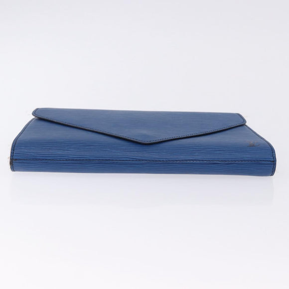 LOUIS VUITTON Epi Art Deco Clutch Bag Blue M52635 LV Auth ep15676