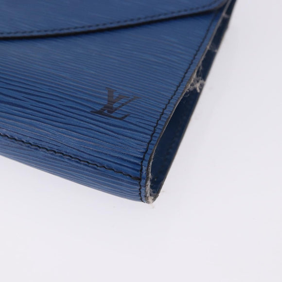 LOUIS VUITTON Epi Art Deco Clutch Bag Blue M52635 LV Auth ep15676