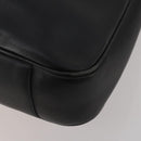 GUCCI Bamboo Hand Bag Leather Black Gold Tone Auth ep15679-17