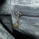 GUCCI Bamboo Hand Bag Leather Black Gold Tone Auth ep15679-21