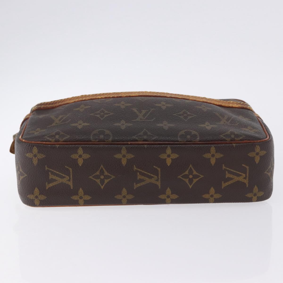 LOUIS VUITTON Monogram Compiegne 23 Clutch Bag M51847 LV Auth