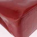 LOUIS VUITTON Monogram Vernis Reade PM Bag Pomme D'amour M91990 LV Auth ep15684V-16