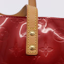 LOUIS VUITTON Monogram Vernis Reade PM Bag Pomme D'amour M91990 LV Auth ep15684V-17