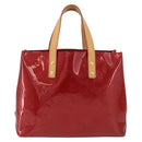 LOUIS VUITTON Monogram Vernis Reade PM Bag Pomme D'amour M91990 LV Auth ep15684V-13