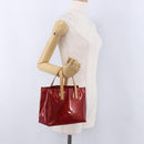LOUIS VUITTON Monogram Vernis Reade PM Bag Pomme D'amour M91990 LV Auth ep15684V-23