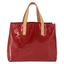 LOUIS VUITTON Monogram Vernis Reade PM Bag Pomme D'amour M91990 LV Auth ep15684V-3