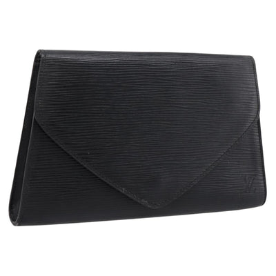 LOUIS VUITTON Epi Art Deco Clutch Bag Black M52632 LV Auth ep15685