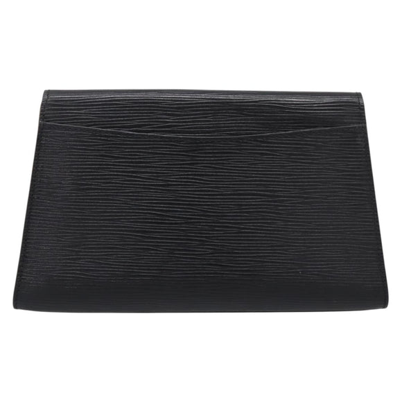 LOUIS VUITTON Epi Art Deco Clutch Bag Black M52632 LV Auth ep15685