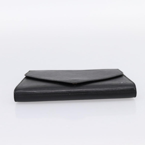 LOUIS VUITTON Epi Art Deco Clutch Bag Black M52632 LV Auth ep15685