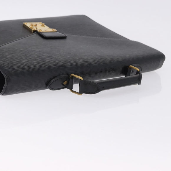 LOUIS VUITTON Epi Serviette Conseiller Briefcase Black M54422 LV Auth ep15686