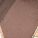 Burberrys Nova Check Boston Bag PVC Leather Beige Gold Tone Auth ep15687-12