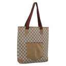 GUCCI GG Supreme Tote Bag PVC Leather Beige 47 02 4120 Auth ep15688-1