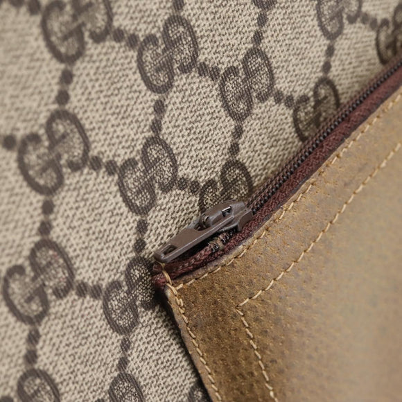 GUCCI GG Supreme Tote Bag PVC Leather Beige 47 02 4120 Auth ep15688