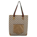GUCCI GG Supreme Tote Bag PVC Leather Beige 47 02 4120 Auth ep15688-13