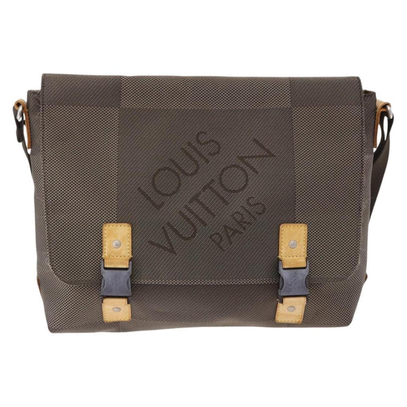 LOUIS VUITTON Damier Geant Roux Shoulder Bag Tail M93077 LV Auth ep15689