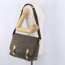 LOUIS VUITTON Damier Geant Roux Shoulder Bag Tail M93077 LV Auth ep15689-25