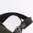 PRADA Backpack Nylon Green Silver Auth ep15691-15