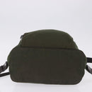 PRADA Backpack Nylon Green Silver Auth ep15691-5