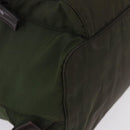 PRADA Backpack Nylon Green Silver Auth ep15691-16