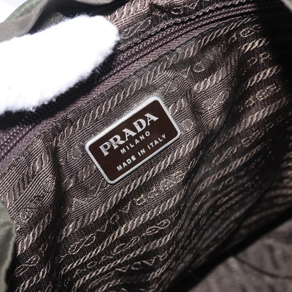 PRADA Backpack Nylon Green Silver Auth ep15691