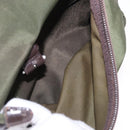 PRADA Backpack Nylon Green Silver Auth ep15691-28