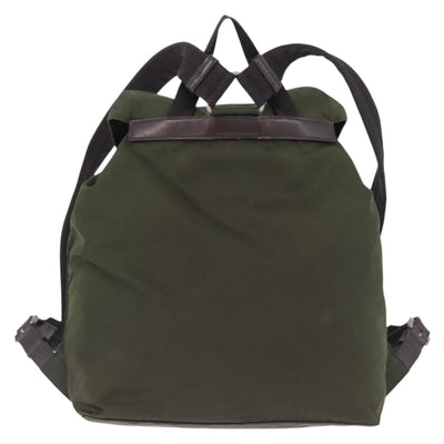 PRADA Backpack Nylon Green Silver Auth ep15691 - 0