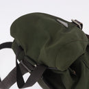 PRADA Backpack Nylon Green Silver Auth ep15691-6