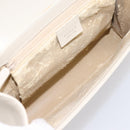 GUCCI Hand Bag Leather White Silver 001 3160 Auth ep15692-11
