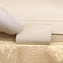 GUCCI Hand Bag Leather White Silver 001 3160 Auth ep15692-12
