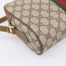 GUCCI GG Supreme Web Sherry Line Shoulder Bag PVC Beige 56 02 004 Auth ep15694-17