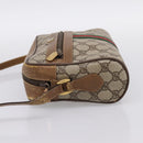 GUCCI GG Supreme Web Sherry Line Shoulder Bag PVC Beige 56 02 004 Auth ep15694-3