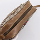 GUCCI GG Supreme Web Sherry Line Shoulder Bag PVC Beige 56 02 004 Auth ep15694-6