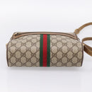 GUCCI GG Supreme Web Sherry Line Shoulder Bag PVC Beige 56 02 004 Auth ep15694-5