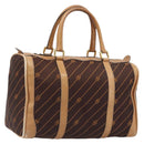 GUCCI Hand Bag Canvas Brown Gold Tone 02 468 33 39 Auth ep15697-1