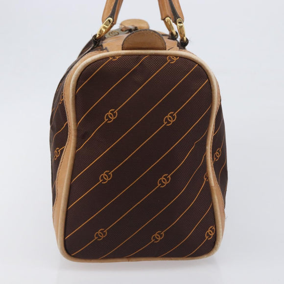 GUCCI Hand Bag Canvas Brown Gold Tone 02 468 33 39 Auth ep15697