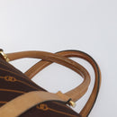 GUCCI Hand Bag Canvas Brown Gold Tone 02 468 33 39 Auth ep15697-8