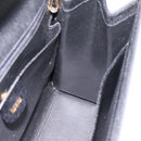 GUCCI Hand Bag Leather 2way Black Gold Tone Auth ep15699V-20